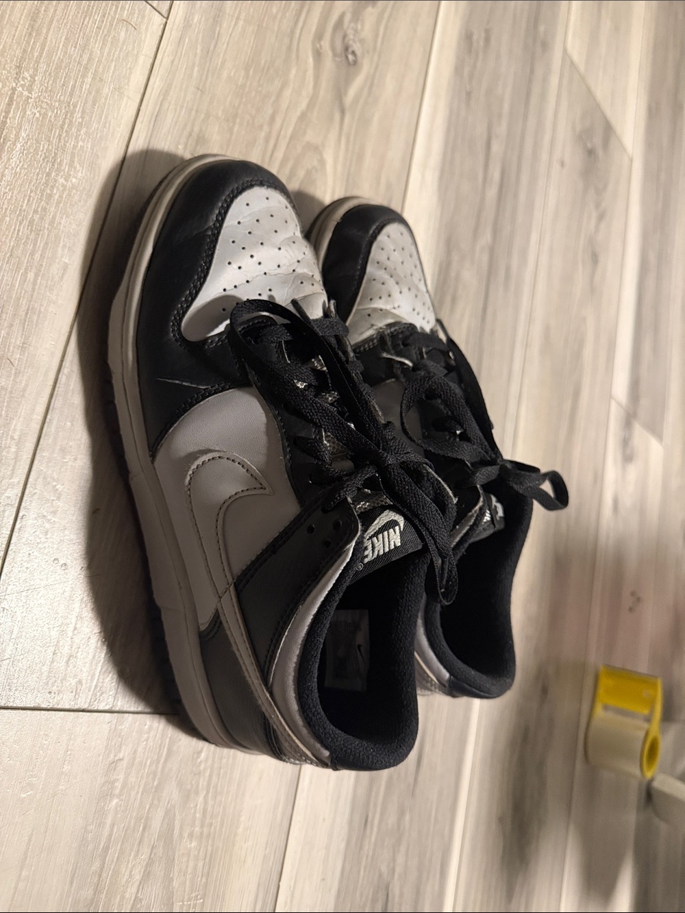 Nike Kids Black and White Low-Top Sneakers